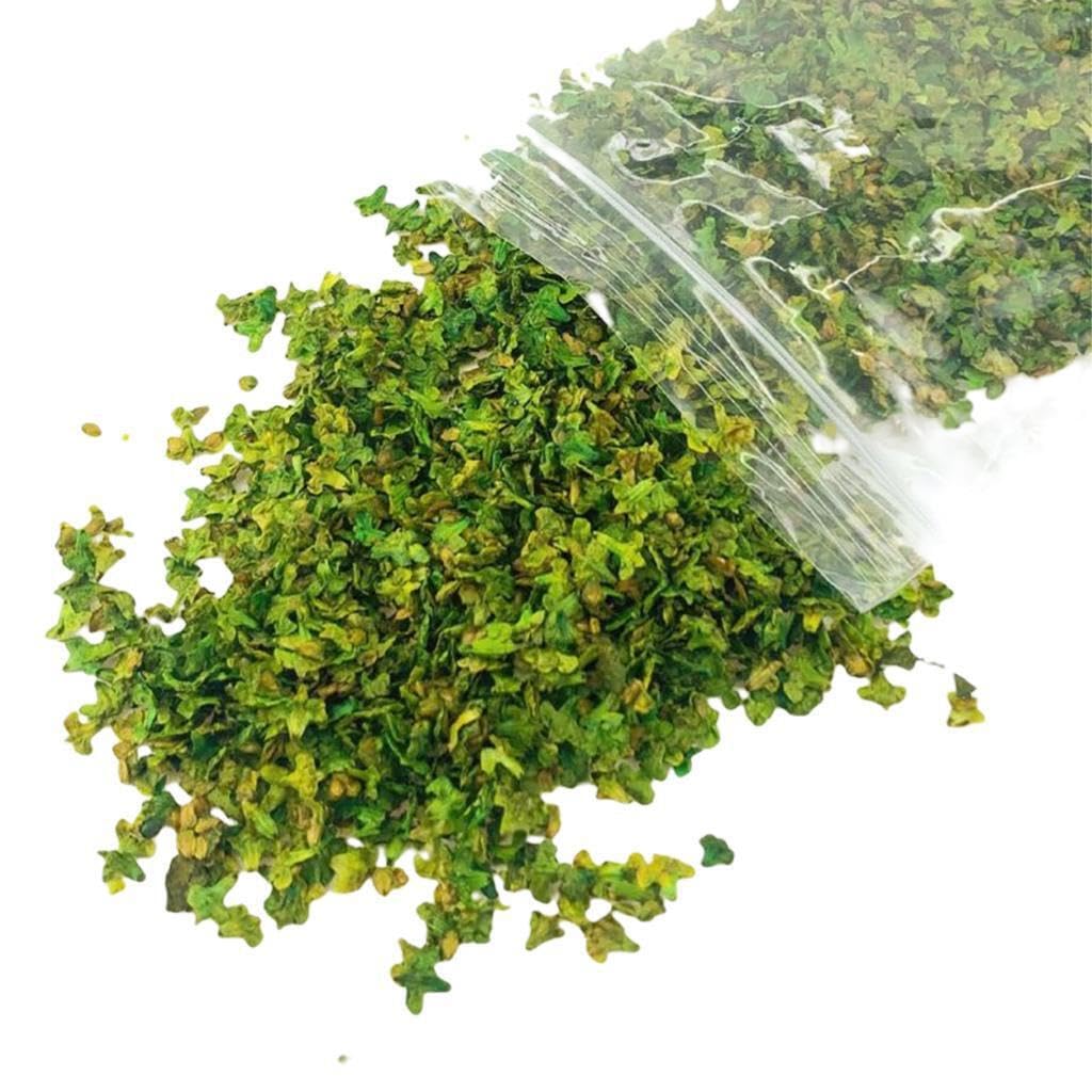 LIXSAZSE Miniature Static Model Railway Sand Table Diorama for Ornaments Charming and Detailed Leaves for Micro, 33ml green, 33ml