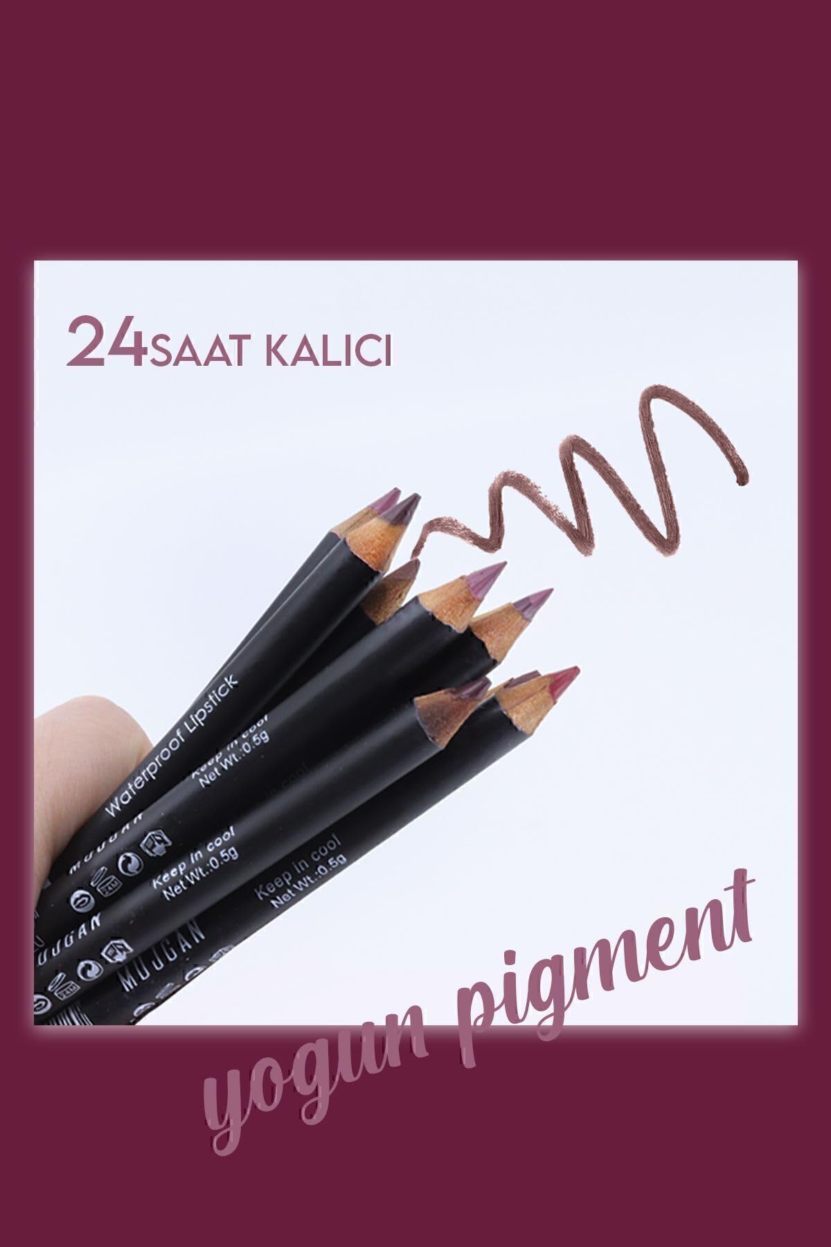 Mujgan 12'Li Set Renkli Dudak Kalemi