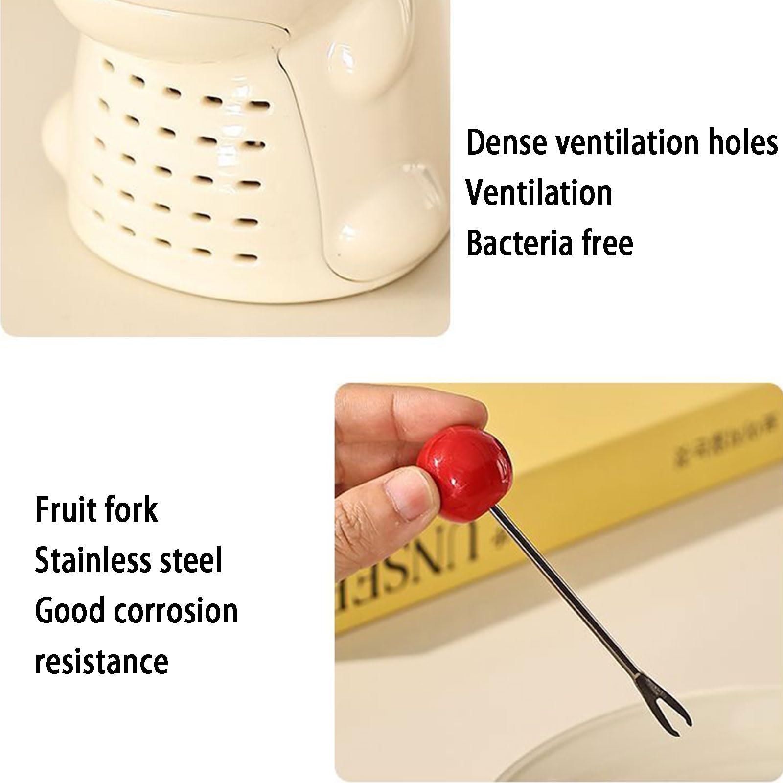 Set de 6 Fourchettes à Fruits et Dessert en Acier Inoxydable à Thème Licorne avec Pot de Rangement Décoratif - Ustensiles Mignons et Créatifs pour Maison, Café, Restaurant,