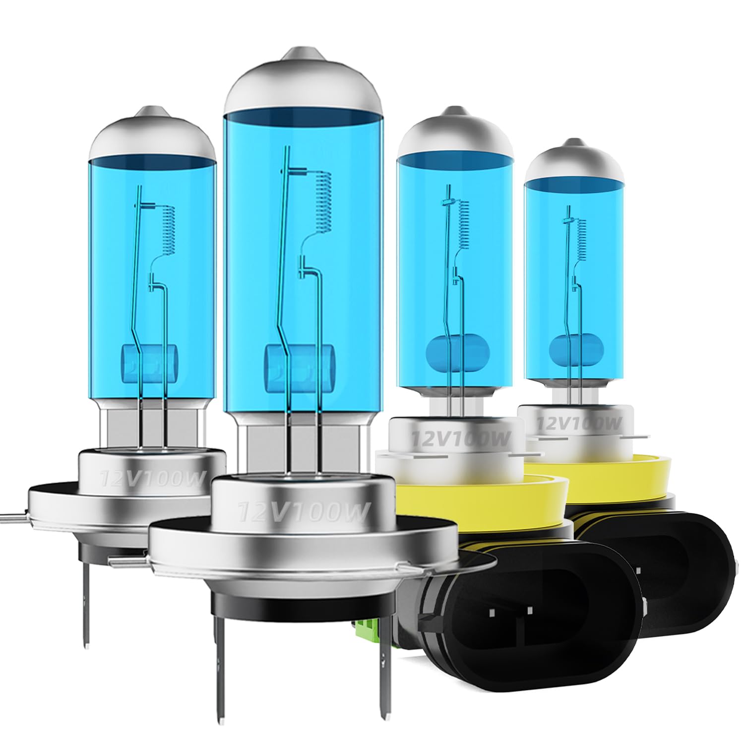 DMEPUGI Headlight Bulbs Fit For Kia Sorento 2011-2016,H7 H11 High Low Beam Combo,Super Bright 5500K White Light High Performance Halogen Light Bulbs,