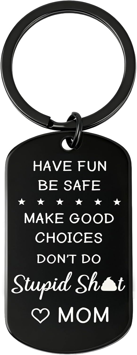 Teen Boys Girls Gifts Funny Keychain from Mom Stocking Stuffers for Teens