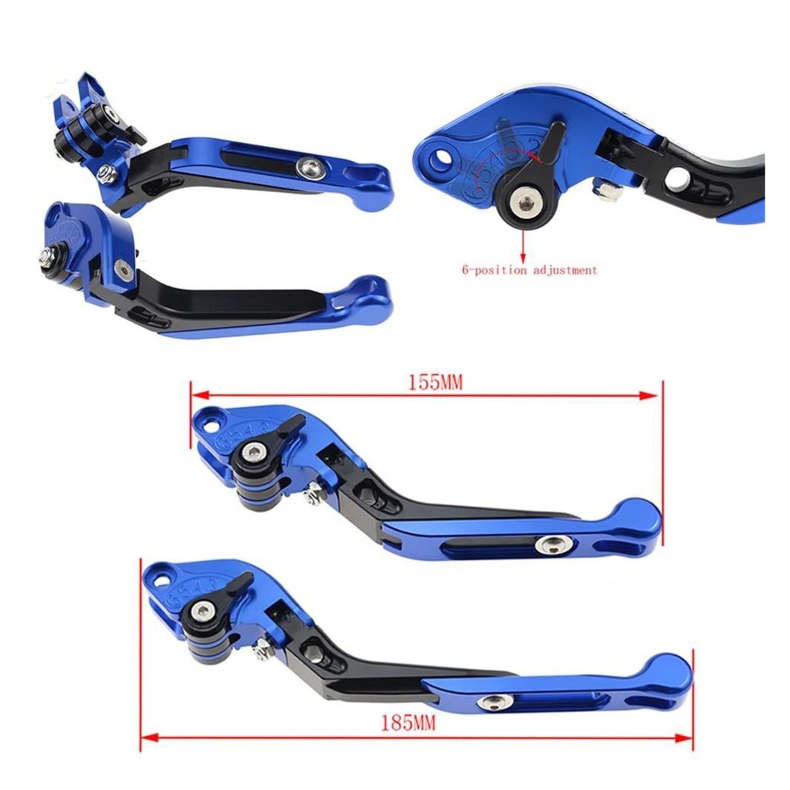 Per 890 Adventure R RALLY 2021 2022 2023 Set Di Maniglie Freno Frizione Allungabili Pieghevoli Per Accessori Moto(DESIGN L)