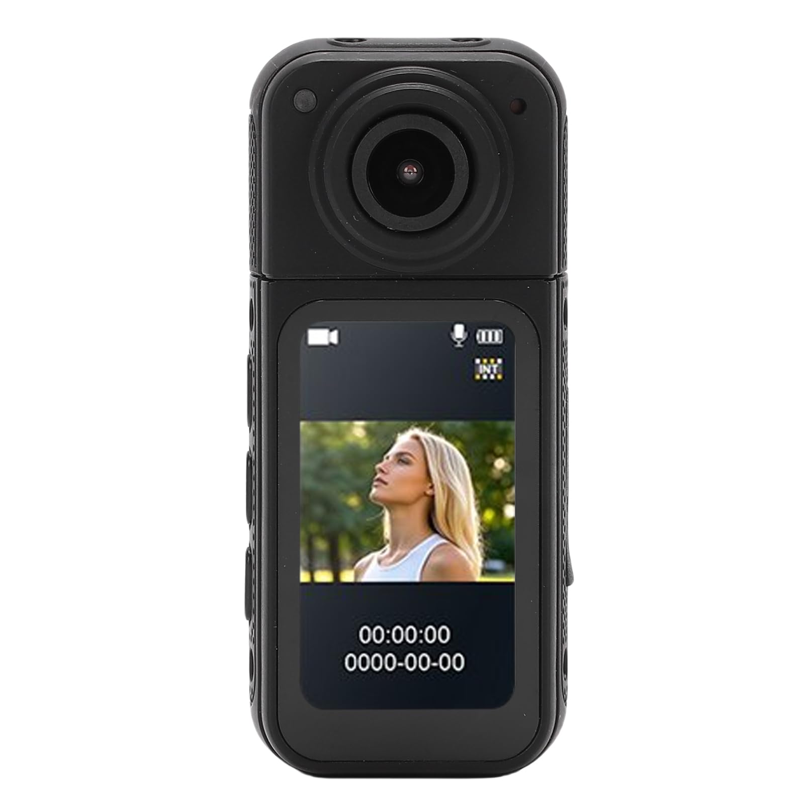 Wearable Camera Body Worn Cam Wearable Cam 2.7K 12MP 170 Wide Angle Magnetic Design 1.47 Inch Color Screen with 350mAh Battery & Charging Case (Black)-image-15