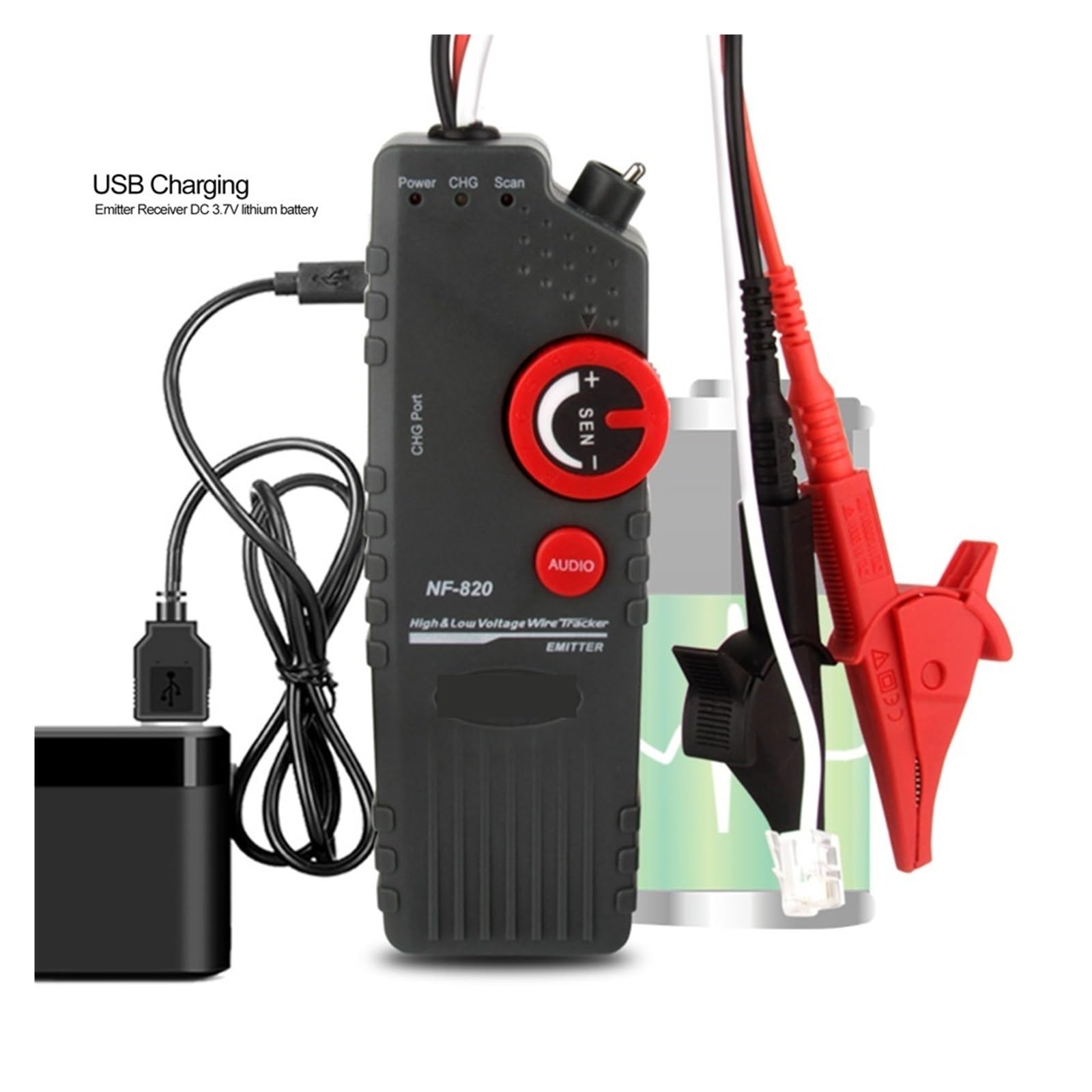NF-820 RJ45 RJ11 BNC Tester Kabli Sieciowych Kabel Wysokiego Niskiego Napięcia Wyszukiwarka Podziemnych Wykrywacz Przewodów Przeciwzakłóceniowych Dokładna Szybka Diagnostyka