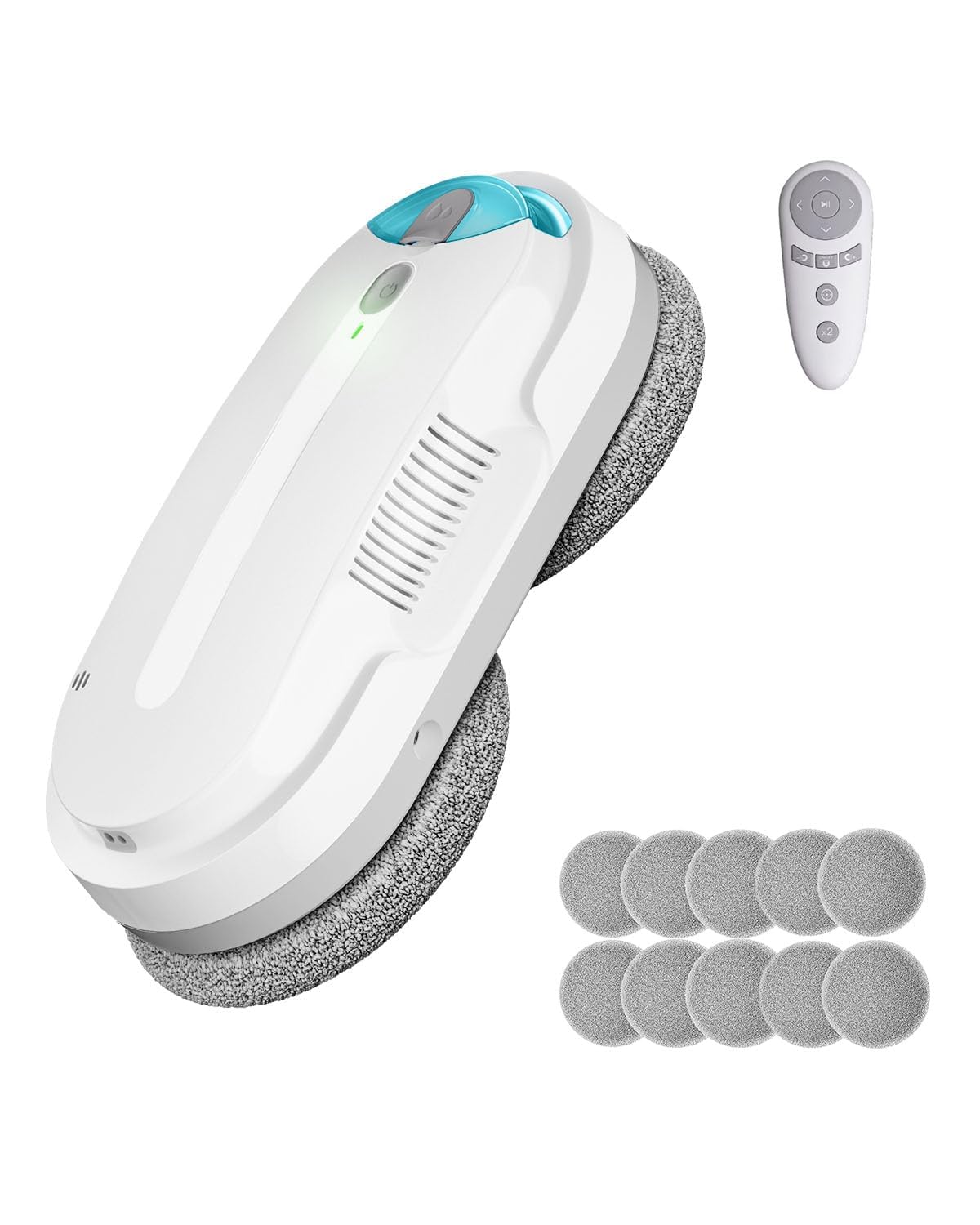 Photo 1 of HIXZAP Smart Window Cleaning Robot with bidirectional ultrasonic Spray & 85ml Tank - Automatic Edge Detection, 2400-3200pa Strong Suction, Anti-Drop P