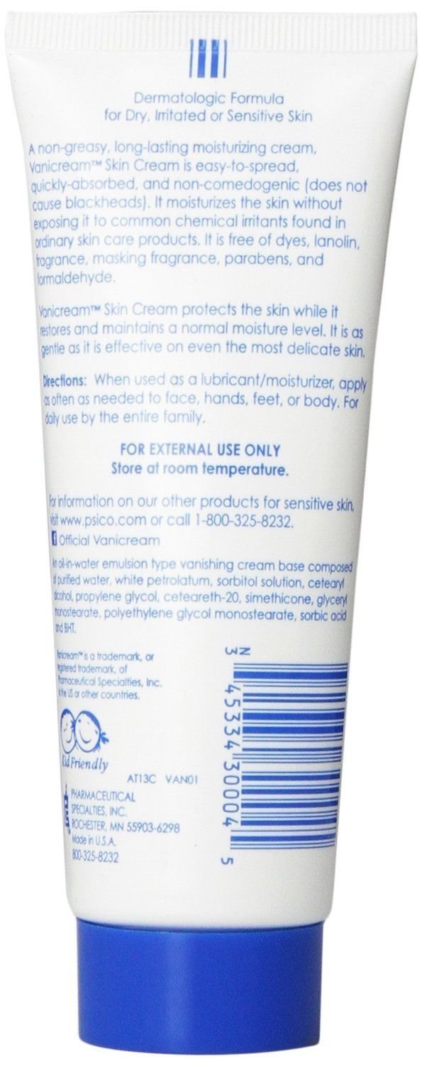Vanicream Moisturizing Skin Cream For Sensitive Skin 4 Oz (Pack Of 3)