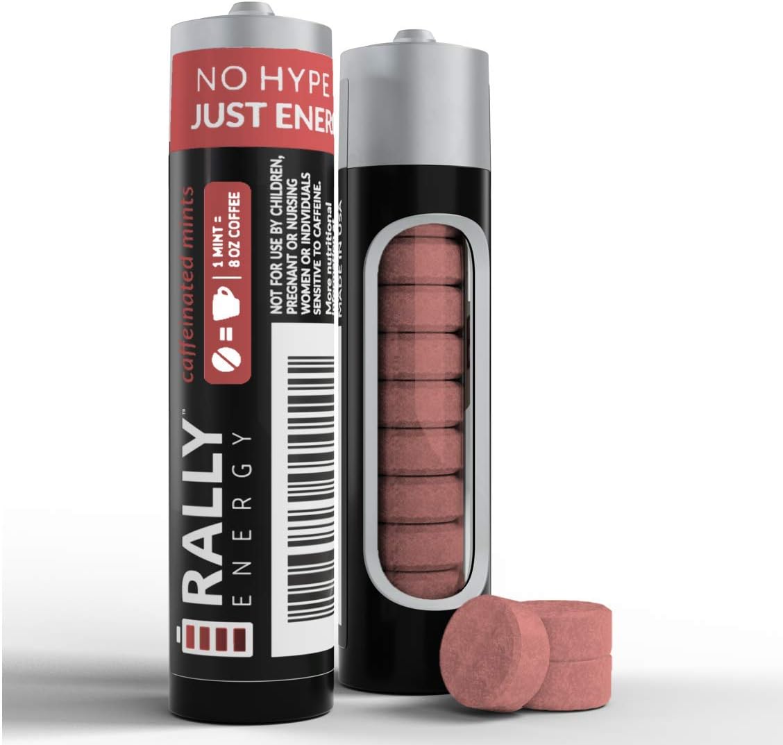 Caffeine Mints by Rally, 60milligram Caffeine, Instant