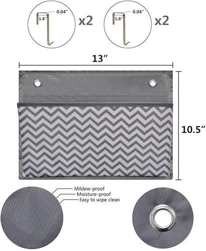 Miniatura 6 de Eamay Organizador de archivos colgantes para montaje en pared, tabla de bolsillo de almacenamiento para colocar sobre la puerta, suministros de