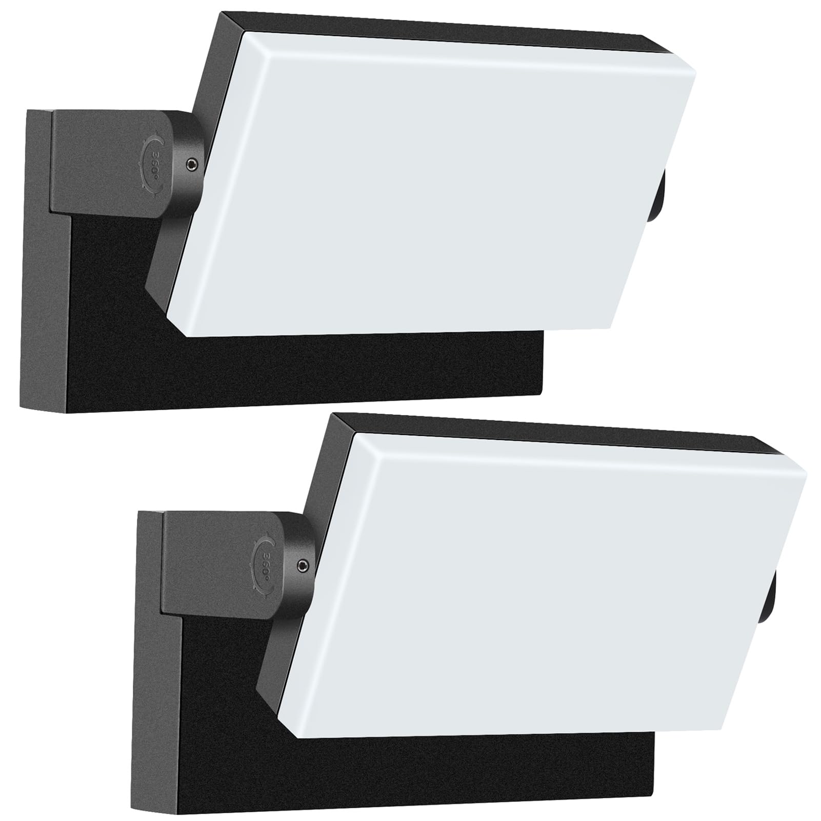 60W LED Outdoor Wall Lights with 360 Rotation Flood Lights Outdoor 5000K 4000K 3000K 3 Colors Changeable Outside