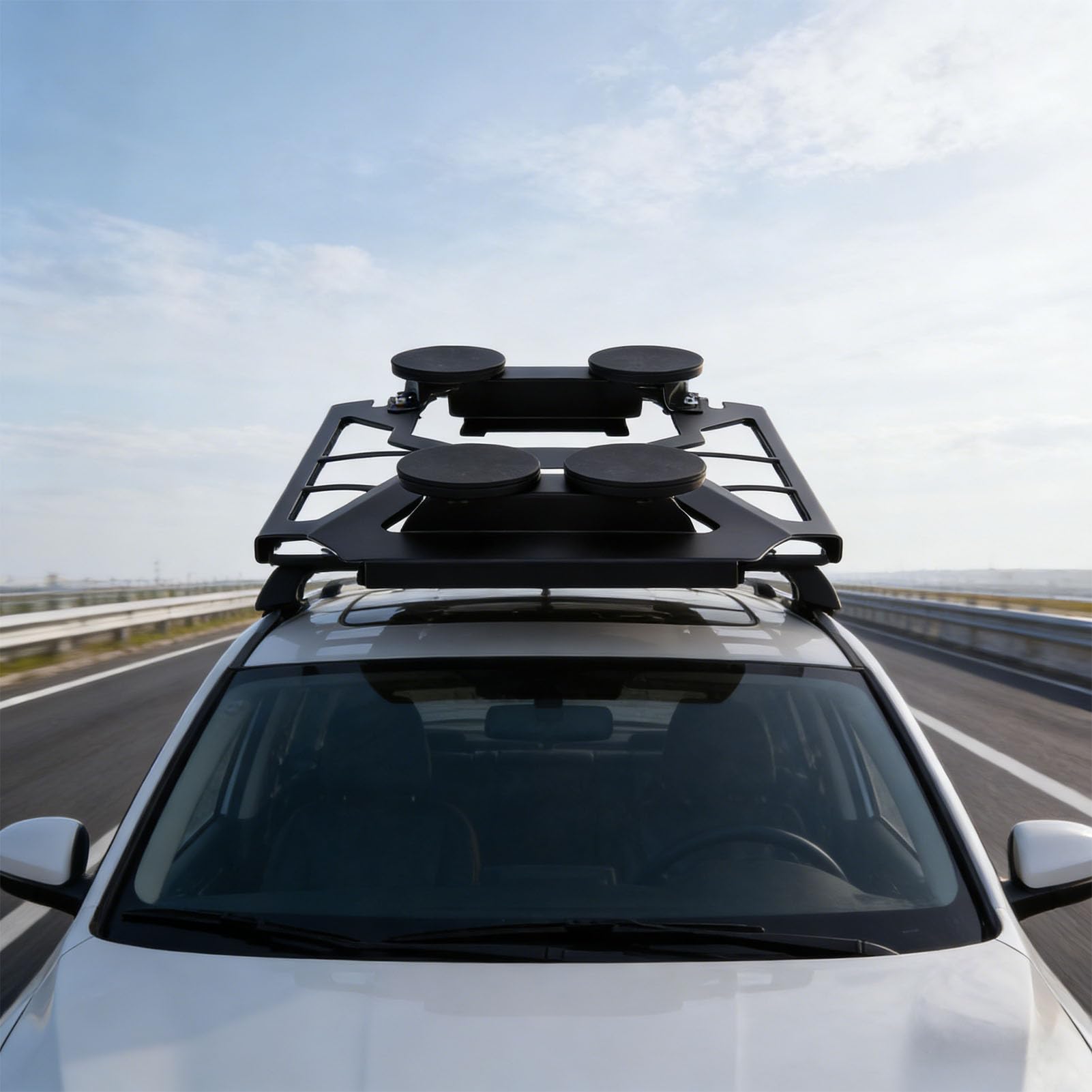 Fafeicy Kit de Montage Magnétique pour Antenne Parabolique, Base en Acier allié Réglable à 360 ° pour Mini Antenne Parabolique sur le Toit de la Voiture et du Bateau