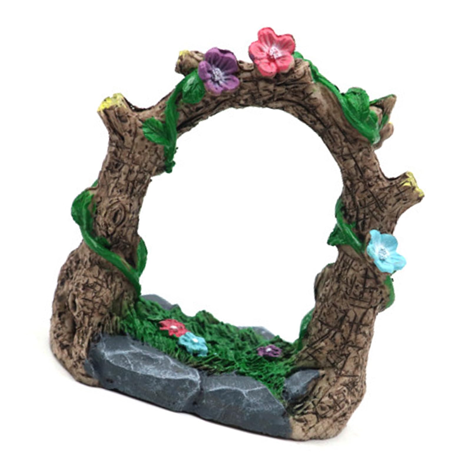 NEWFT Resins Tree Hollows Ornament Underwater Tree Cave Sculpture for Aquascaping And Fish Shelters In Aquariums