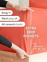 Vista 373 de Extra Deep Pocket Split King Sheets - 5 Piece Breathable & Cooling Bed Sheets - Hotel Luxury Bed Sheet Set - Soft, Wrinkle Free & Comfy - Easily