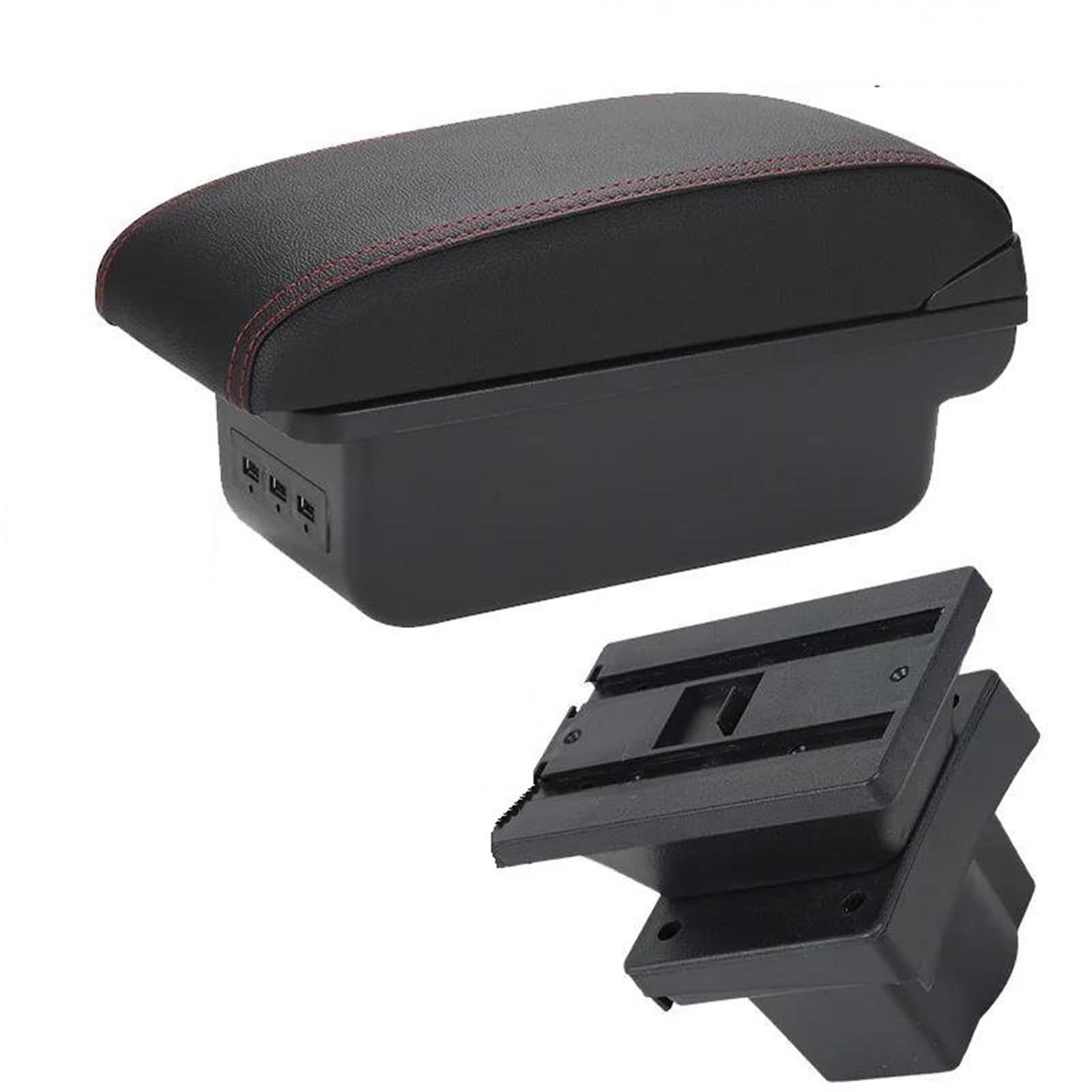 Hjkdsz Type E Car Storage Console Armrest Boxes Interior Center Organizers Tray For Skoda For Octavia For Yeti Mk2 A5(Type E)