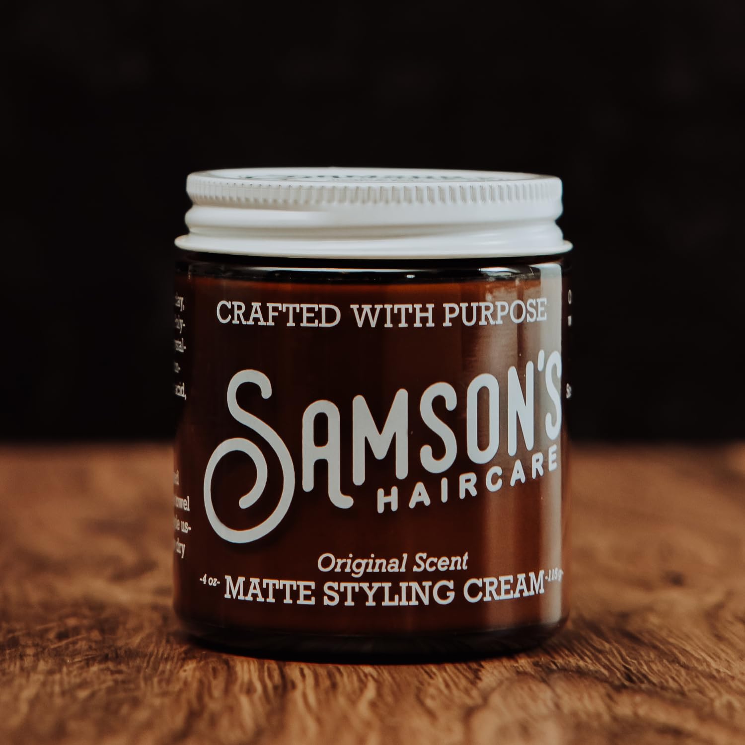 SAMSON'S HAIRCARE Matte Styling Cream for Men & Women, 4 oz