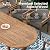 PHI VILLA 7 Pieces Acacia Wood Outdoor Dining Set for 6, Expandable Teak Wooden Table & Chairs, Large Farmhouse Furniture Set for Patio, Deck, Yard, Porch