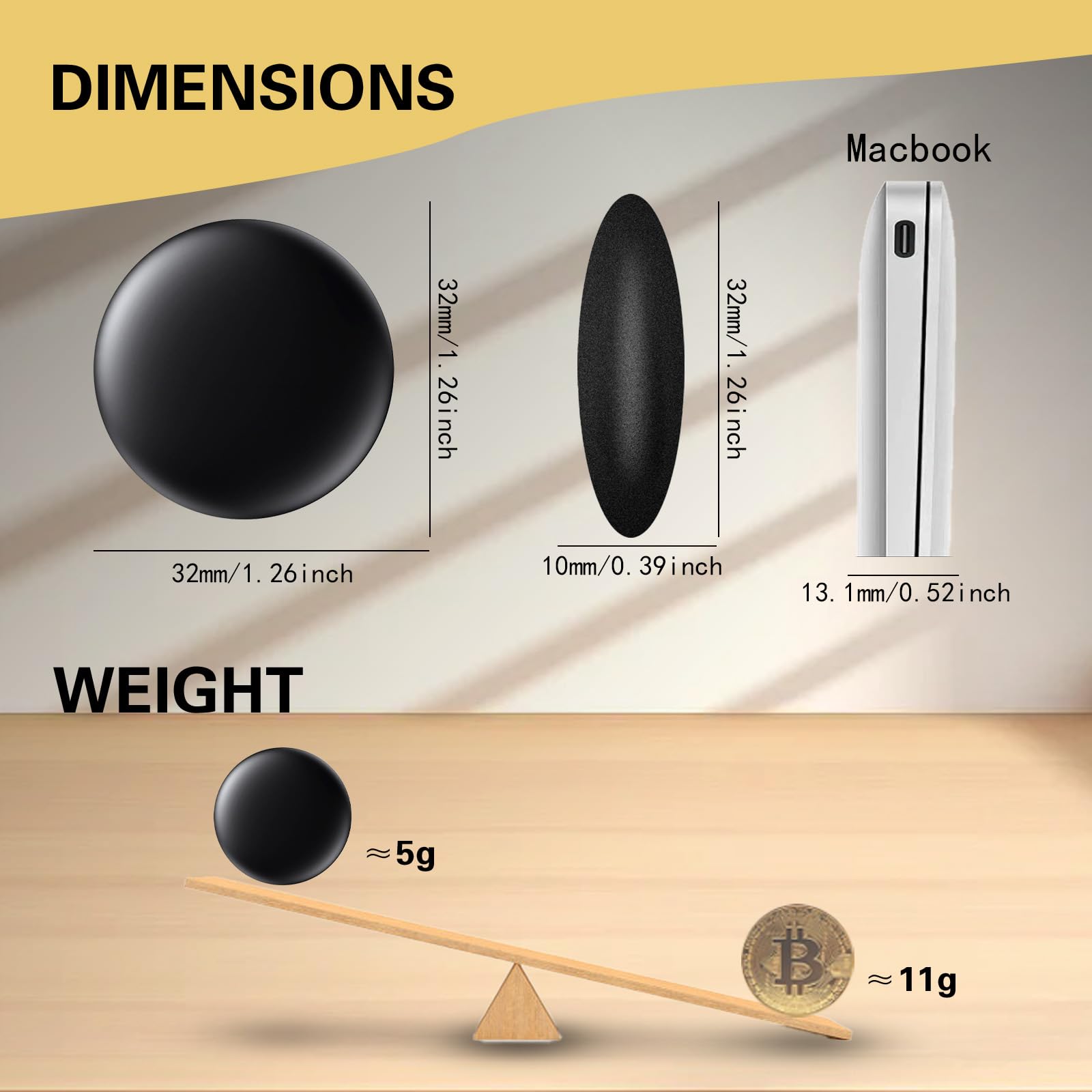 Refilerss Mini GPS Tracker for Vehicles Hidden - No Monthly Fee Real Time Car Tracker Device Works with Find My iOS, Tracking Device for Kids Dogs Cats Elderly Anti-Theft Car GPS Tag