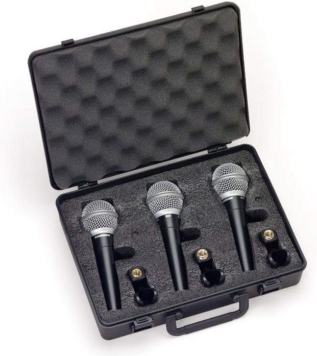 Samson R21 Dynamic Vocal Microphone - 3-Pack with Case