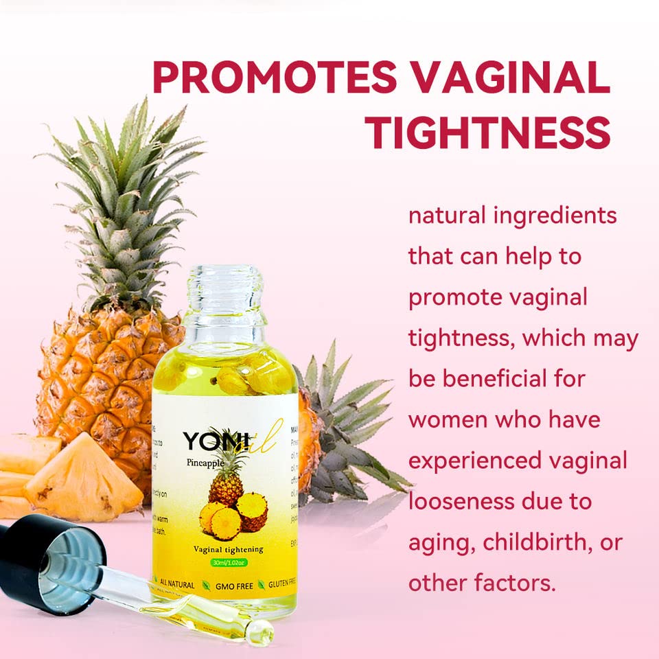 Miniatura 3 de Aceite esencial de piña femenina Aceite Yoni para mujeres, equilibrio de pH y humedad, desodorante hidratante vaginal, elimina el olor del cabello
