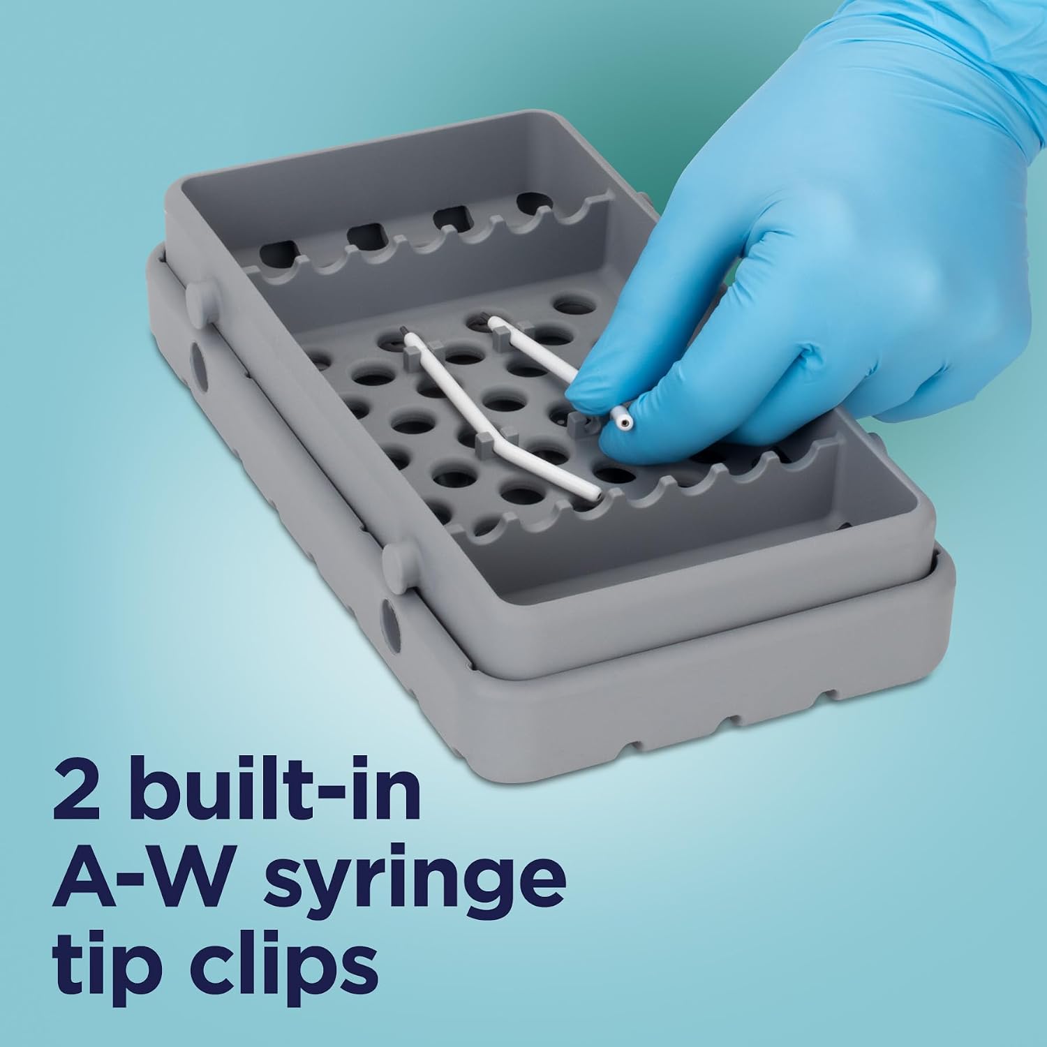 Practicon Cool Cassette 2 Silicone Autoclave Cassette for Dental Instruments, Size 7 Instrument Tray, Blue