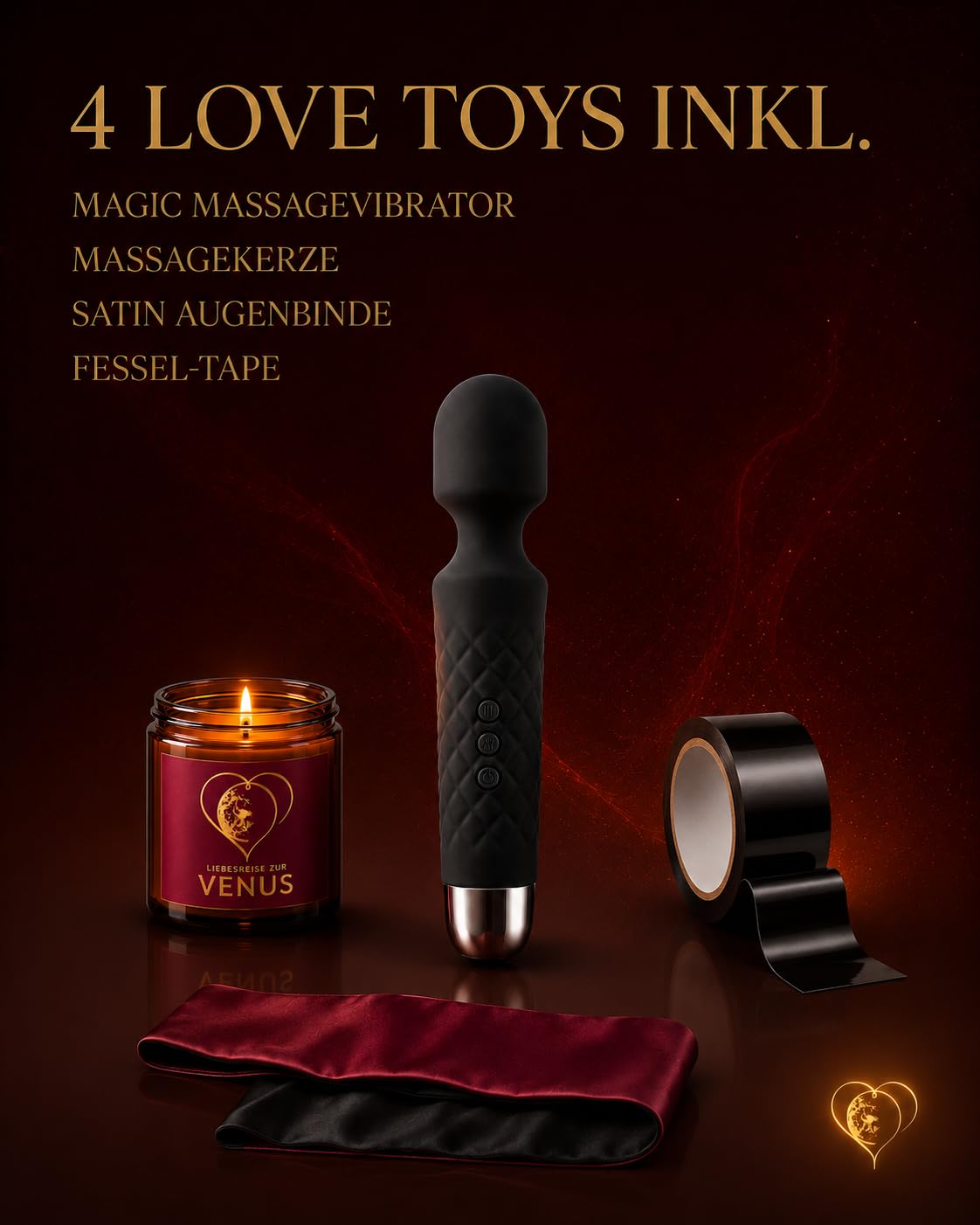 Mehr Nähe, Sex & Leidenschaft: Das Premium Brettspiel für Paare mit 4 Sextoys & 220+ Karten | LIEBESREISE ZUR Venus® Sexspiel | Paargeschenk für Date Night, Jahrestag & Hochzeitstag | Liebesspiel