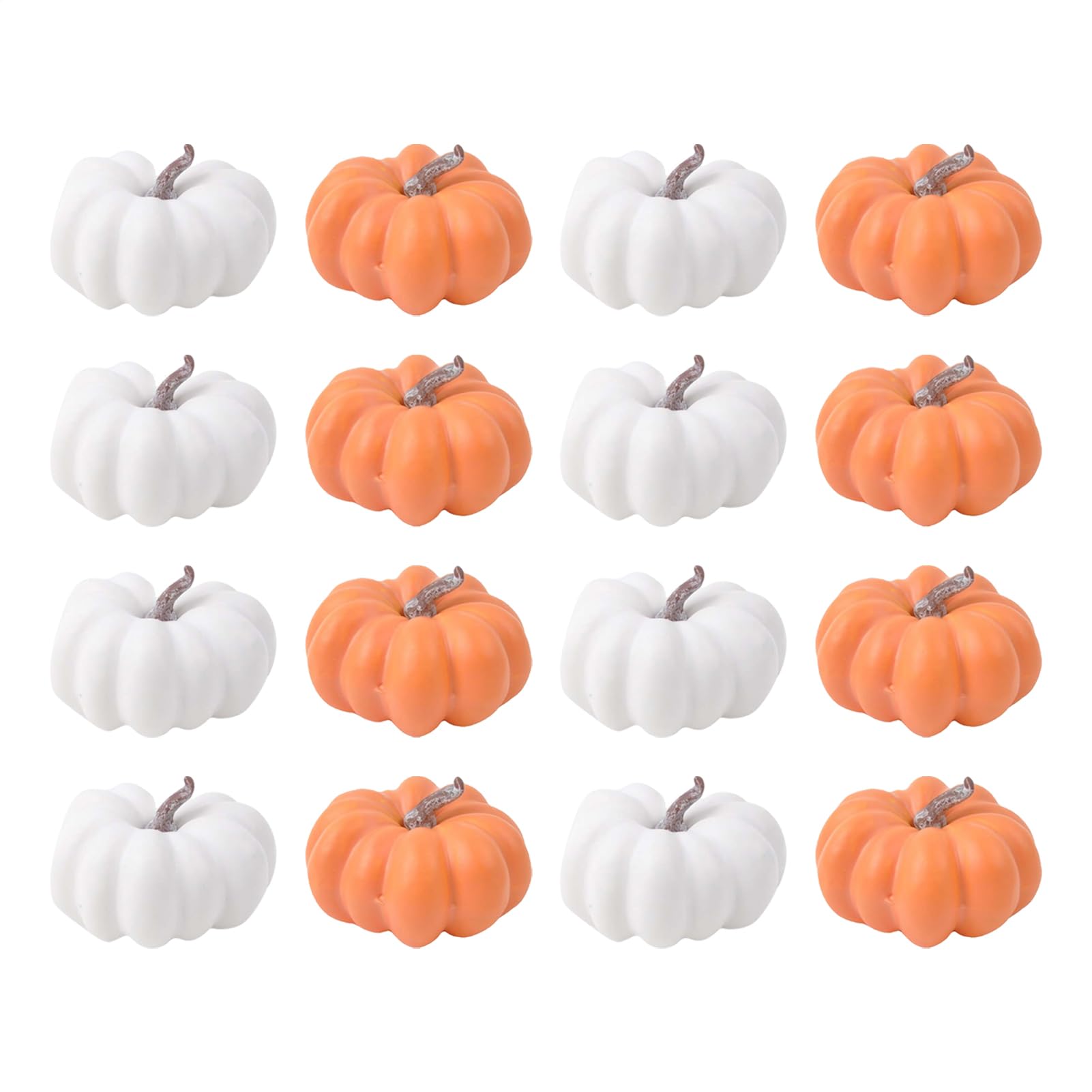 Calabazas artificiales decoración hogar pack de 16 piezas para centro de mesa otoñal y artesanía