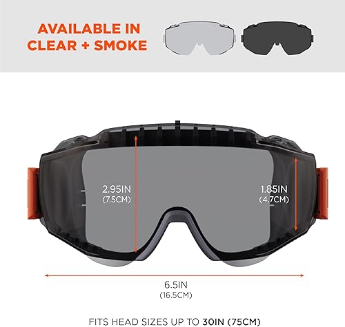 Miniatura 6 de Ergodyne Skullerz MODI - Gafas de seguridad protectoras OTG, ventilación indirecta, antiniebla, resistentes a los arañazos
