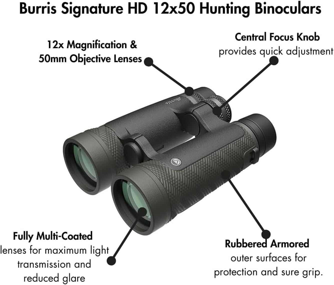 BURRIS SigHD 12x50 (Green), Green/Gray (300295)