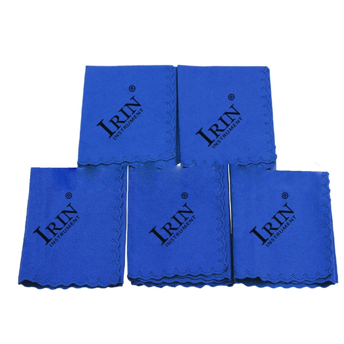 RuiJOTWAT 5-pack piano violin guitar electric bass instrument cleaning cloth wipes piano cloth blue - Image 2