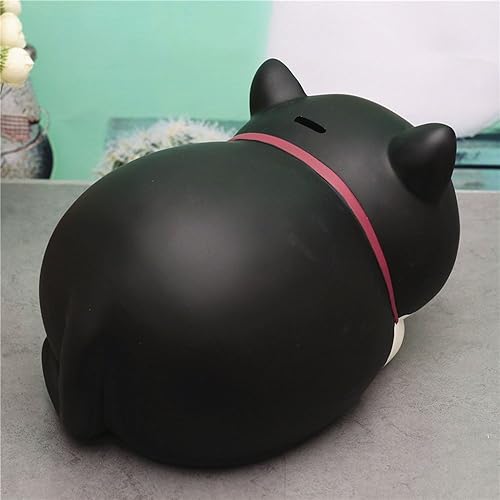 Miniatura 3 de FUYU Alcancía de gato de dibujos animados, banco de monedas, decoración del hogar, regalo de cumpleaños