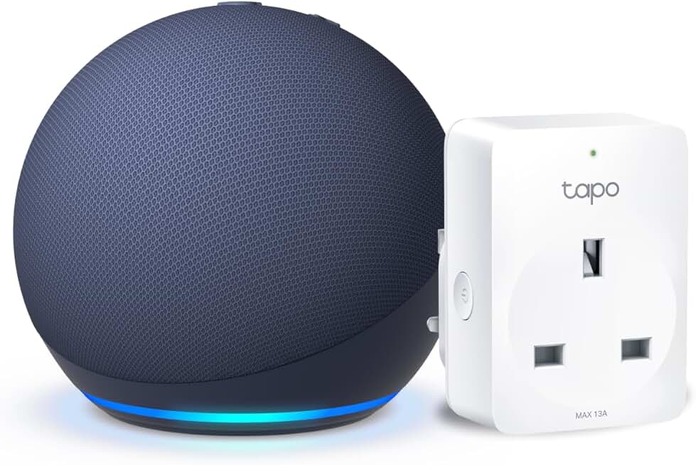 Echo Dot (5th generation) | Deep Sea Blue + TP-Link Tapo P11