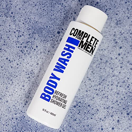 Complete For Men Refresh Hydrating Body Wash - Sulfate Free Mens Body Wash - For All Skin Types - Natural Ingredients Moisturizing Shower Gel For Dry Skin #TOP5