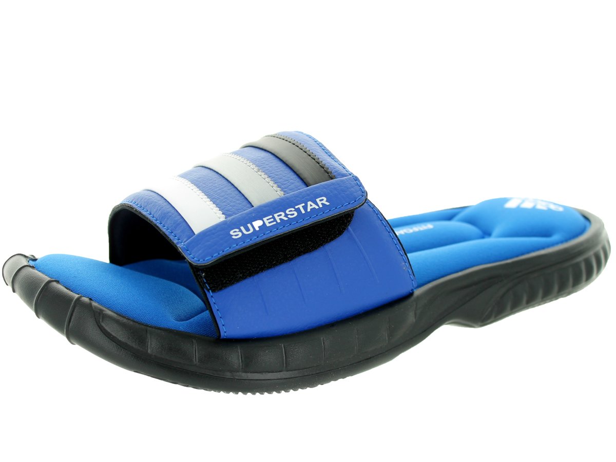 Adidas New Mens Superstar 3g Slide Sandal Blue Beauty Black | Desertcart  Aruba