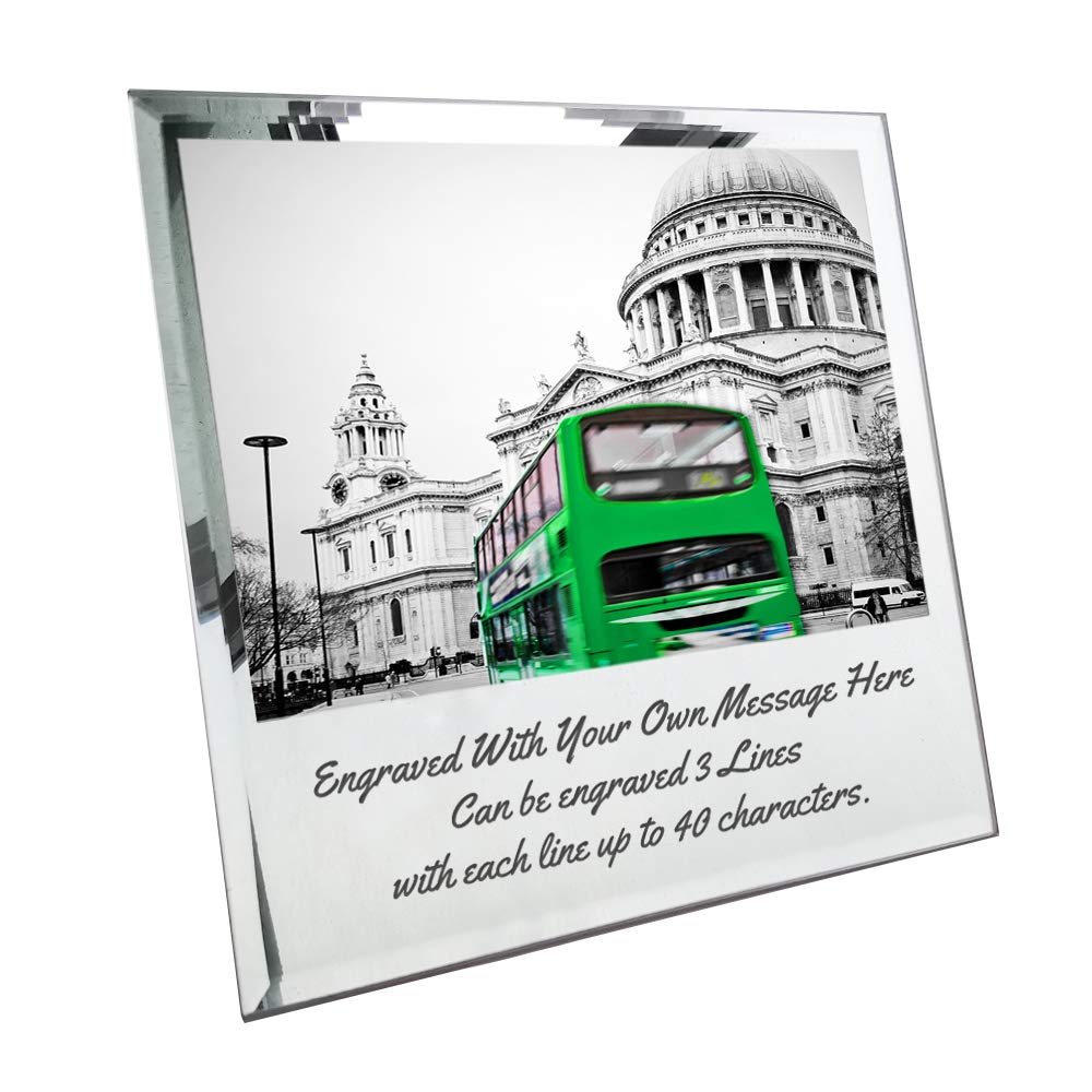 Personalised 5" x 7" Photo Frame Custom Mothers Day Gift for Mum Her Engraved Table Top Silver Glass Mirror Frame for Him Her Women Men Memorial Gifts for Anniversary Birthday Christmas