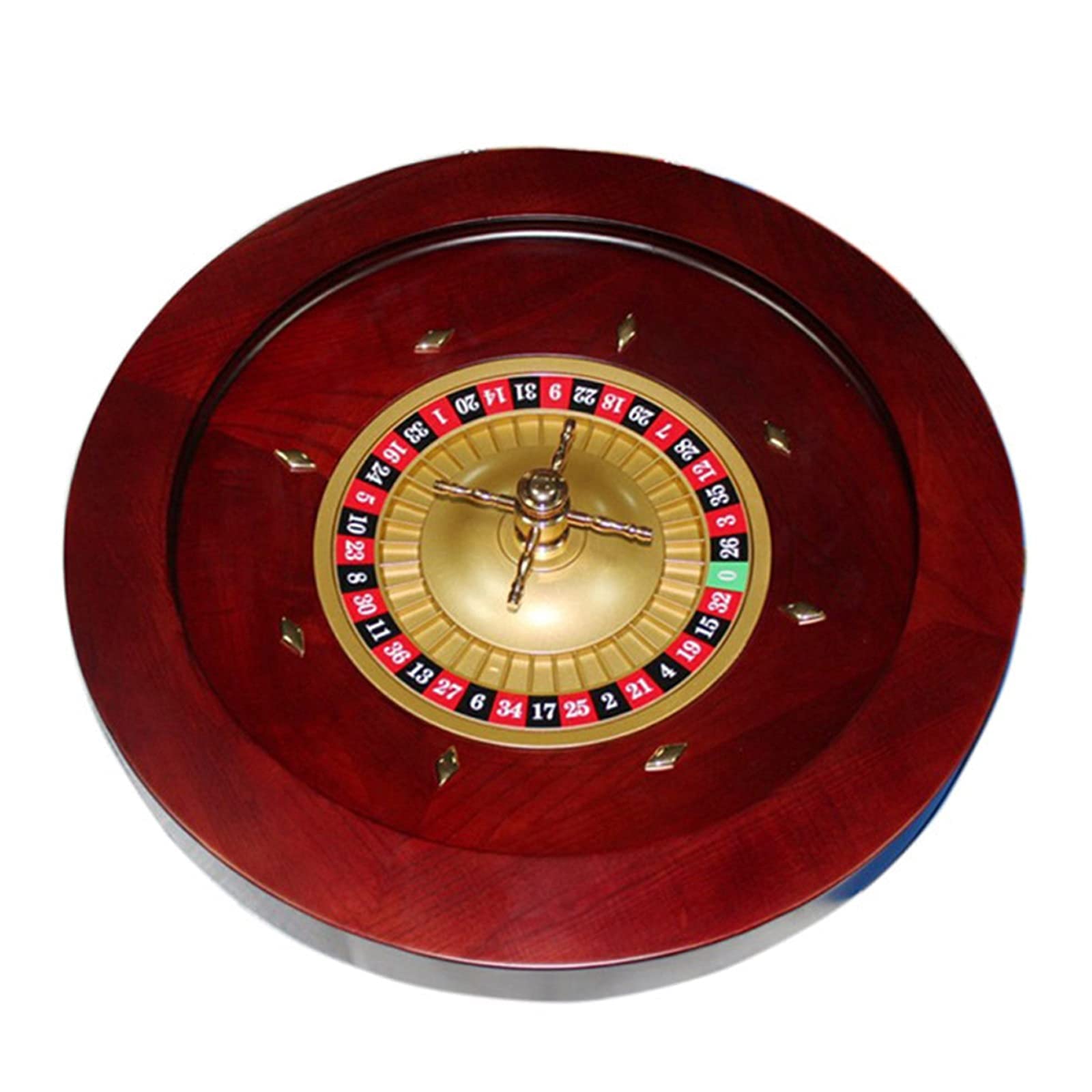 Holz-Roulette-Rad-Set mit Einzel-Null-Layout, Casino-Qualität, Präzisionskugellager, Flugzeug-Aluminiumschale, perfekt für einen Spielabend zu Hause oder eine Club-Party-Süßigkeiten