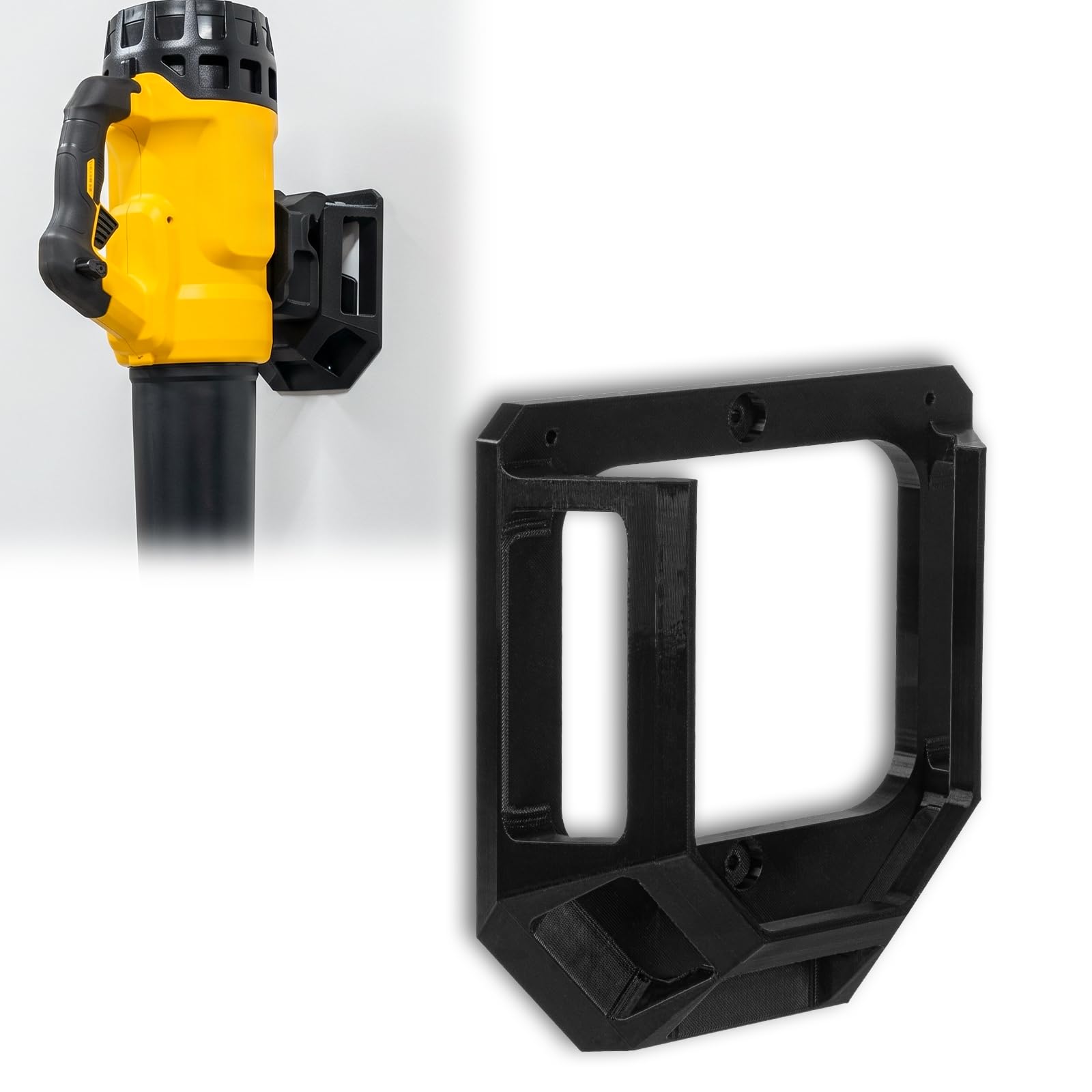 Soporte de pared para sopladores de hojas inalámbricos de 20 V, estante de almacenamiento compatible con herramientas DEWALT y otras marcas principales