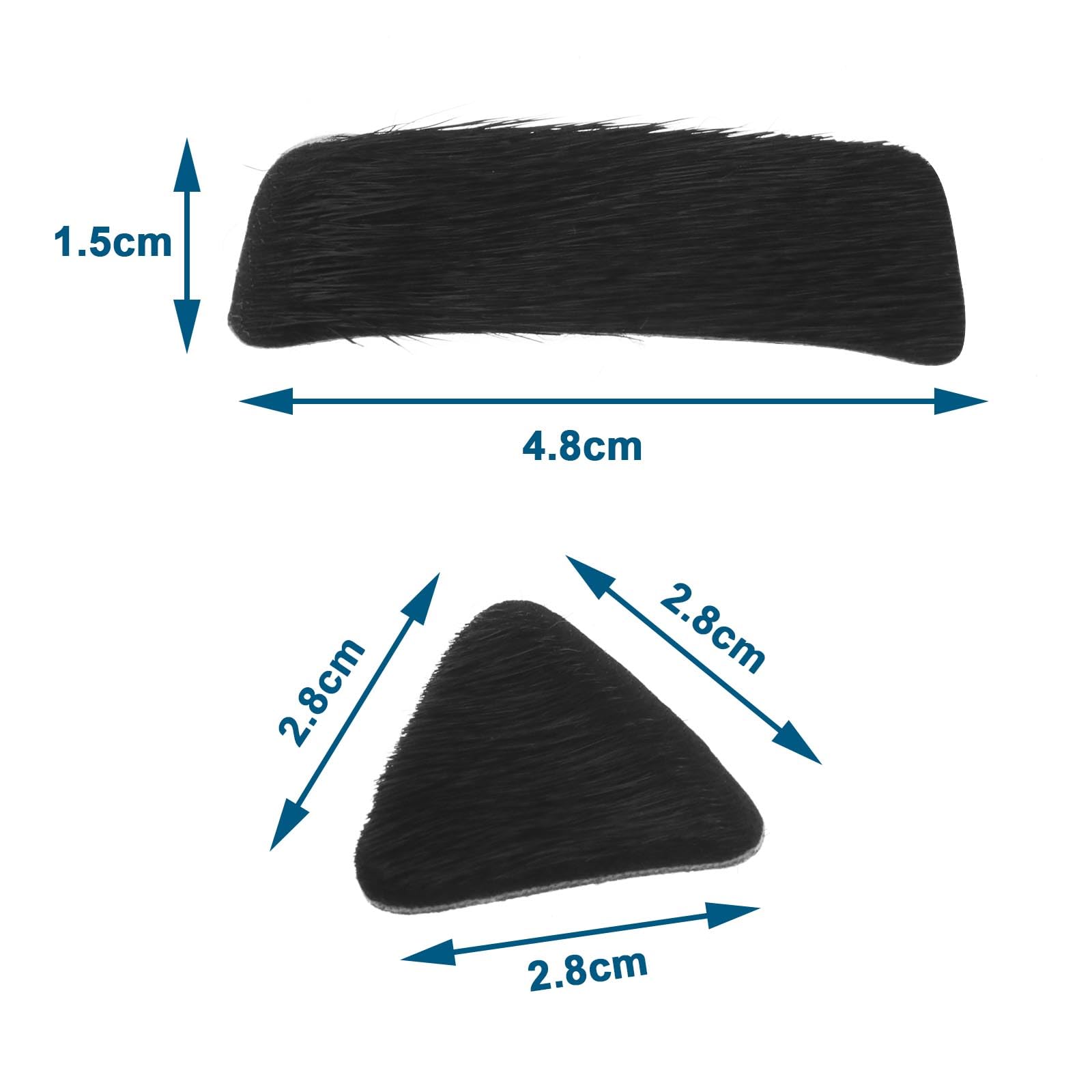 OTOTEC 5 Ensemble Fourrure Flèche Repose Pad Auto-Adhésif Flèches Repos Autocollant Accessoires Tir Chasse Sport Fournitures 1.5x4.8cm, Noir