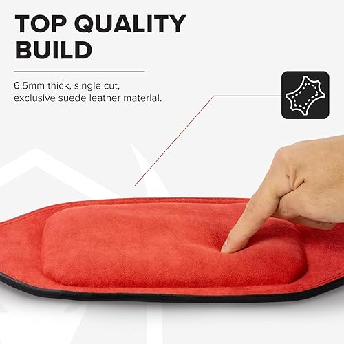 Miniatura 3 de Cinturón de levantamiento de pesas  Cinturón de cuero acolchado de 6 pulgadas  Soporte de espalda resistente y cómodo para levantamiento de pesas