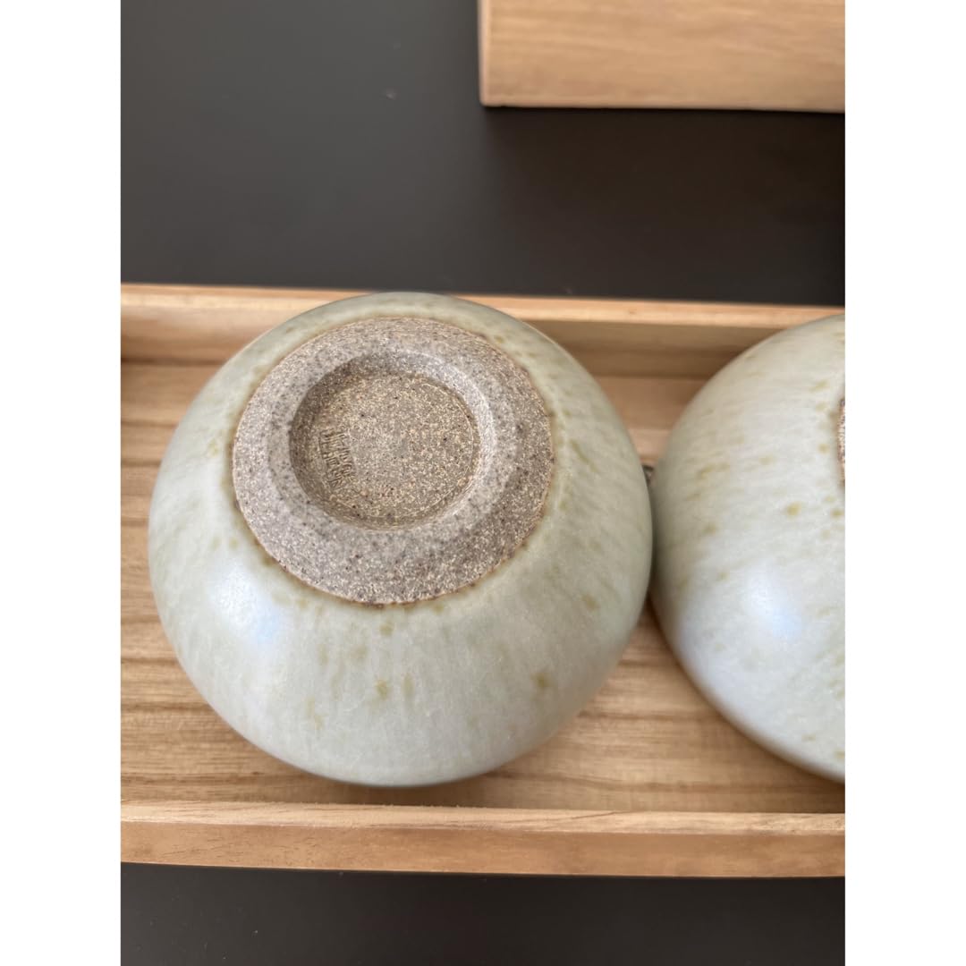 Amazon | 平清水焼 青龍窯 残雪 湯呑み茶碗 煎茶碗 5個セット | ノー  