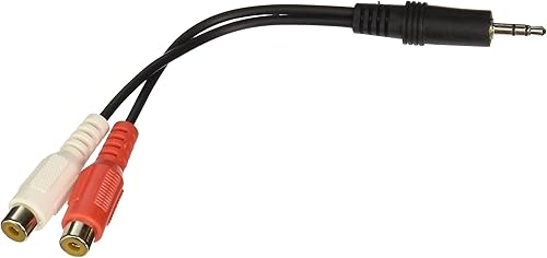 C2G/Cables to Go 40422 m/F stéréo Y-Cable (15,2 cm, Noir)