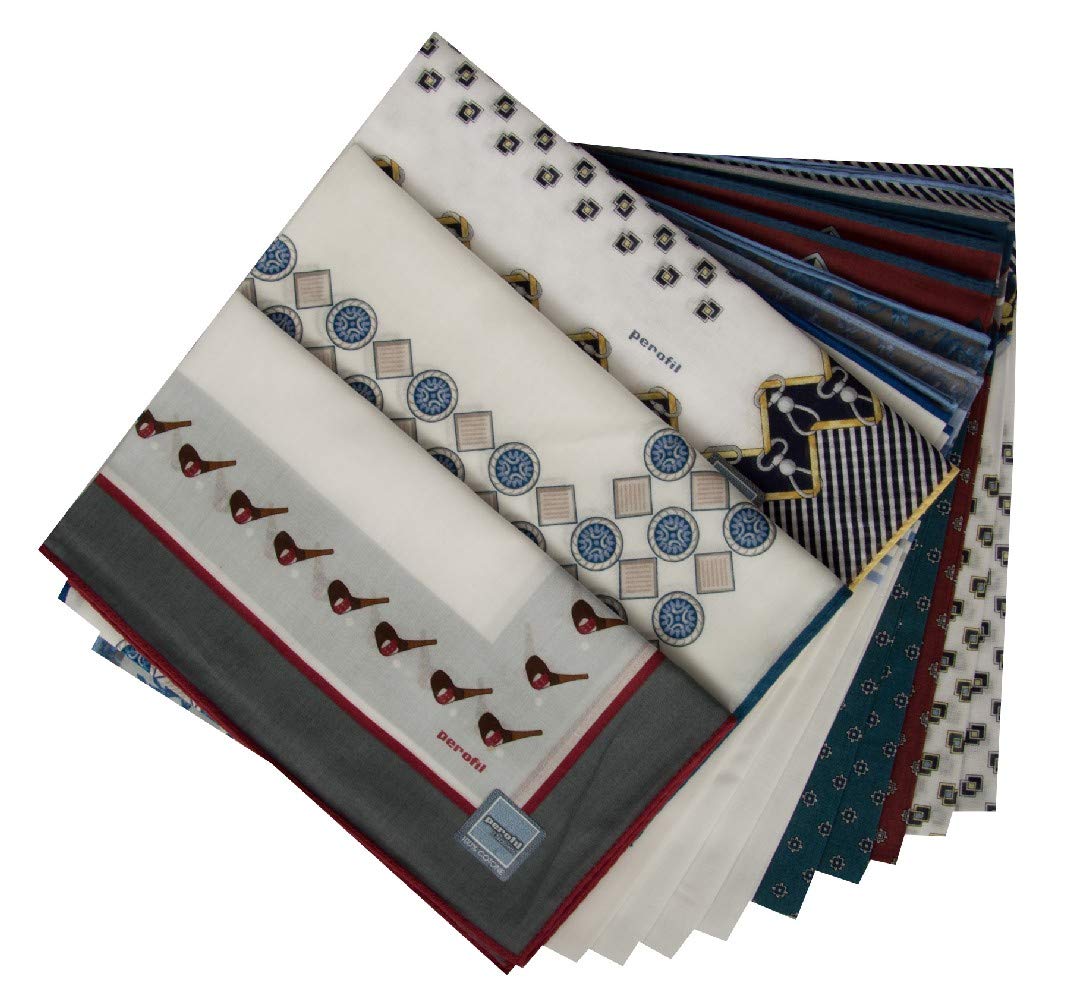 Verpackungsschachtel 12 Taschentücher cm.50x50 PEROFIL Artikel VPRT00284-22, Fantasia 219 - Fantasy 219, UNICA - ONE SIZE
