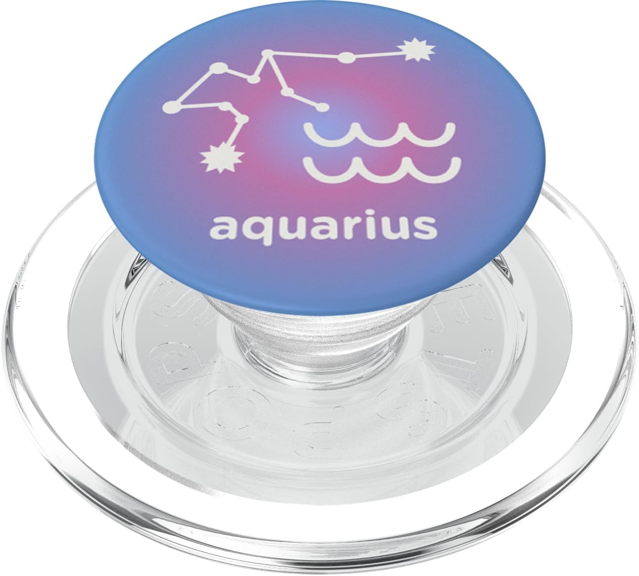 PopSockets Zodiac Phone Grip - Aquarius Zodiac Sign PopSockets PopGrip for MagSafe