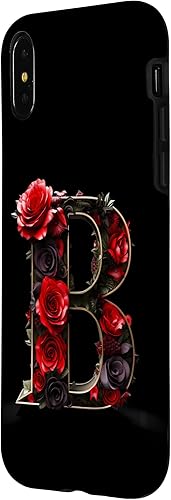 Miniatura 8 de Funda para iPhone 1212 Pro B Monogram Letter Red Roses Floral
