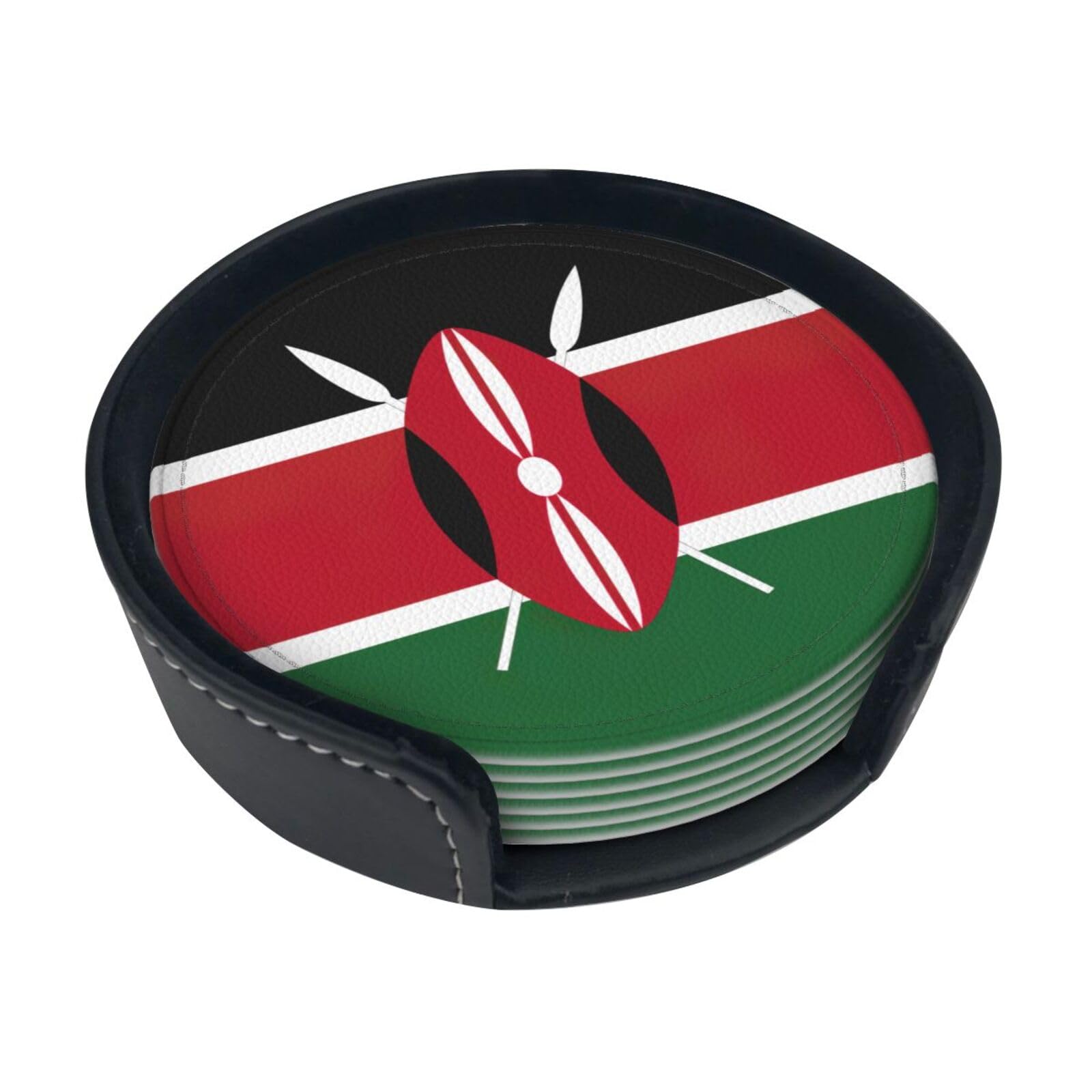Dessous de verre Kenya en PU pour vos apéritifs et décoration de table basse