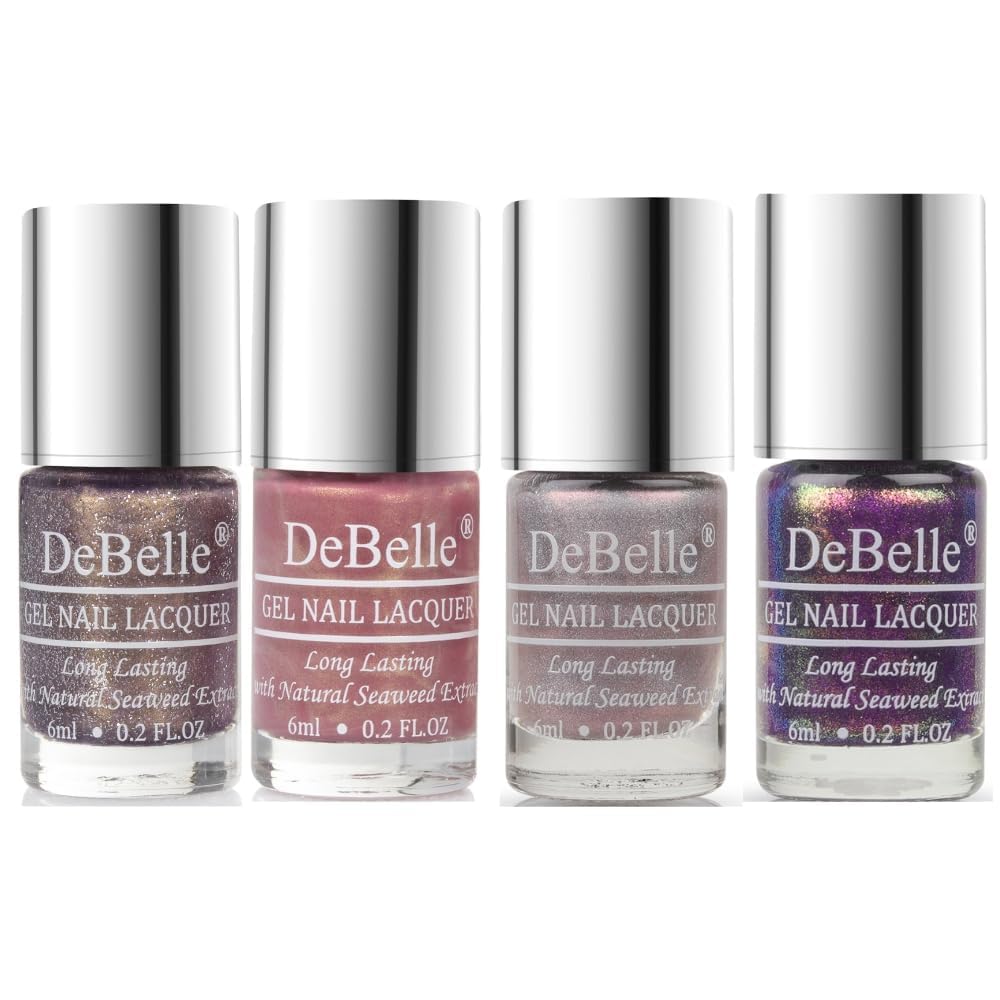DeBelle Mini Nail Polish Combo offer pack of 4 (Appealing Aura, Poise Nicole, Awesome Andrea, Delightful Daphne) 24 ml(6 ml Each)-image-17