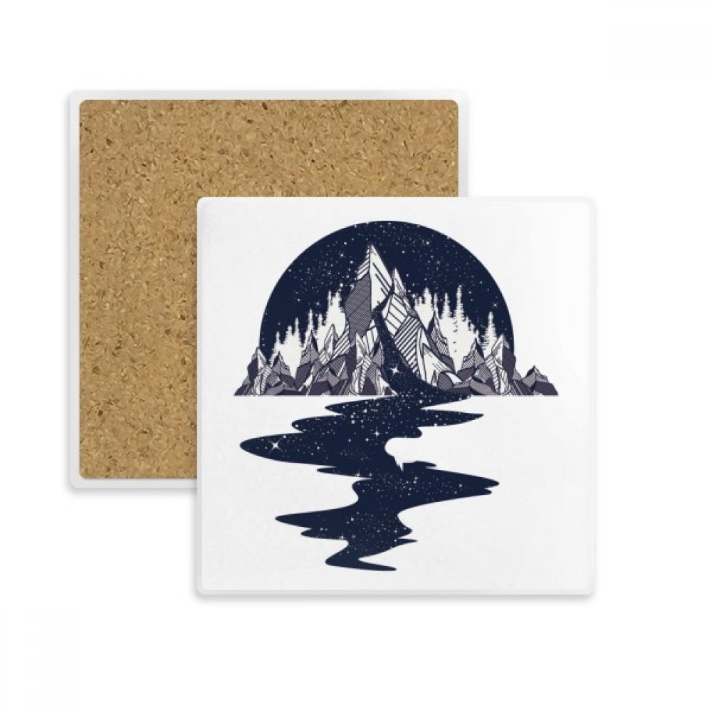 Coaster absorbant motif iceberg et étoiles pour sublimer vos tables