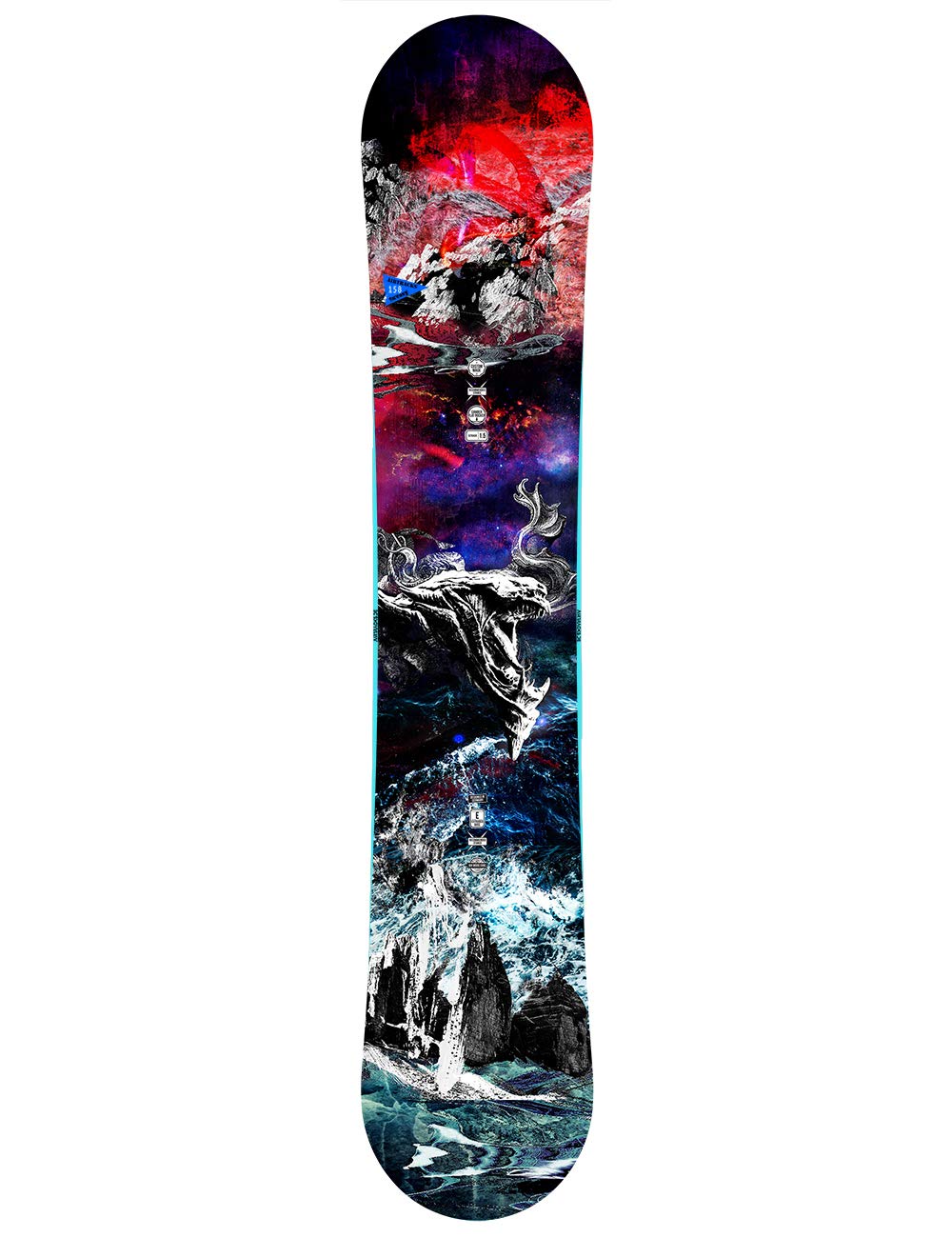 Airtracks Herren Snowboard Set - Fantasy Carbon Flat Zero Rocker Snowboard Wide + Snowboard Bindung Master + Snowboardboots + Sb Bag / 148 153 158 cm