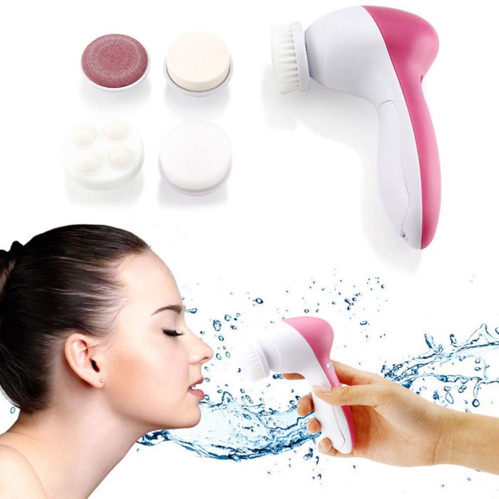 JHBK 5 in 1 Facial Massage Machine, Facial Massager for Face, Beauty Massager, Facial Care & Cleansing, Exfoliating Dead Skin Cells, Revealing Youthful Skin 1