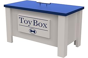 Pawsitively Perfect: Personalized Dog Toy Box Storage Container with Food Compartment