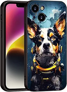 Dog for iPhone 14 Case | Trendy Slim Protection for Girls & Women & Teens (A1-Dog)