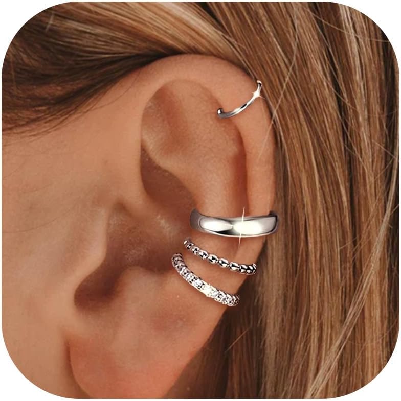 Ear Cuffs Non Piercing for Women Chunky Ear Cuff Cartilage Cuff Earrings Non Pierced Bold Fashion Jewelry Accessory Trendy Cuffs for Daily Wear or Statement Party Look